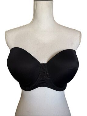 Vanity Fair | Strapless Black Underwire Bra - Black
